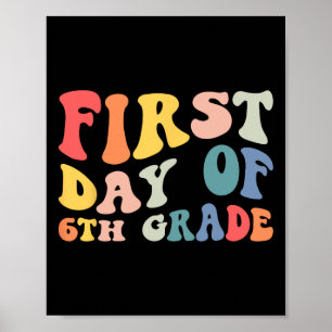Poster Retour à l'école 6e année 6e année Prof cool