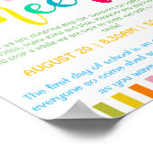 Poster retour à l'école boohoo petit déjeuner larmes et a (Coin)