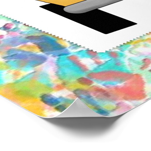 Poster Retour à l'école Bus personnalisé Imprimer l'affic (Coin)