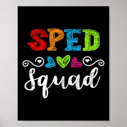Poster Retour À L'École Cadeau D'Équipe Pour Enseignant S (Devant)