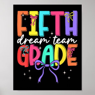 Poster Retour À L'École Cinquième Année Dream Équipe Ense