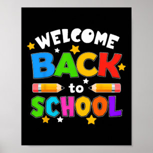 Poster Retour à l'école drôle professeur étudiants amour
