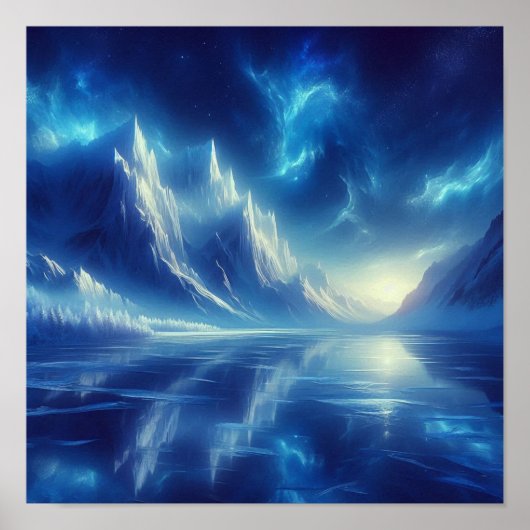 Poster Retour à l'école Frozen Indigo Horizon (Devant)