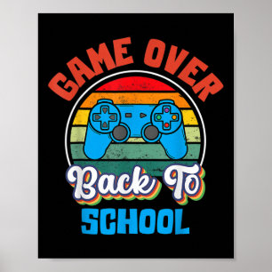 Poster Retour À L'École Fun Jeu Sur L'Étudiant Consenté