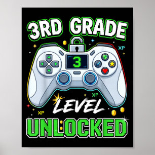 Poster Retour à l'école garçons de 3e année joueur premie