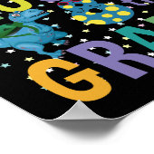 Poster Retour à l'école Je suis prêt à rocher Dino de 8e (Coin)