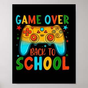 Poster Retour À L'École Jeu Amusant Sur L'Étudiant