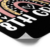 Poster Retour À L'École Leopard Arc-en-ciel Enseignants d (Coin)