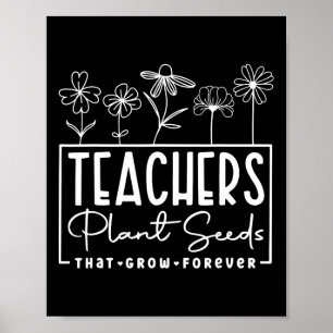 Poster Retour à l'école Les enseignants plantent des grai