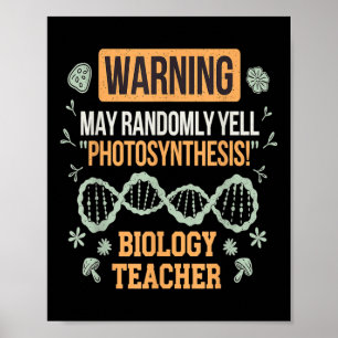 Poster Retour à l'école Microbiologie Drôle Professeur de