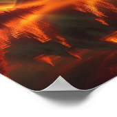 Poster Retour à l'école Montagnes au coucher de soleil do (Coin)