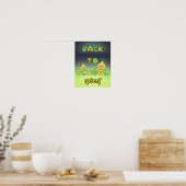 Poster Retour à l'école poires drôles (Cuisine)