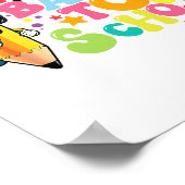 Poster Retour à l'école professeur drôle d'amour (Coin)