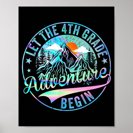 Poster Retour à l'école, que l'aventure de 4e année comme (Devant)