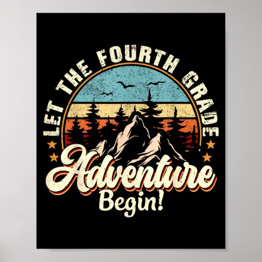 Poster Retour à l'école, que l'aventure de 4e année comme (Devant)