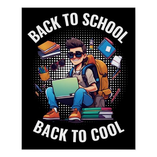 Poster Retour À L'École Retour Au Cool (Devant)