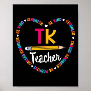 Poster Retour à l'école TK Enseignant transition maternel