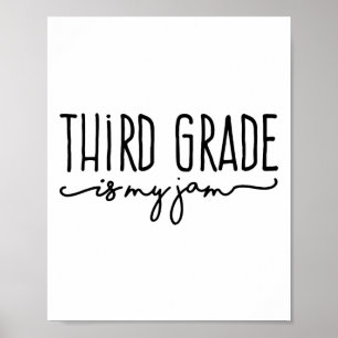 Poster Retour à l'école Troisième année est mon truc 3e p