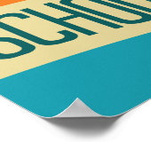 Poster Retour À L'École Typographie Rétro (Coin)