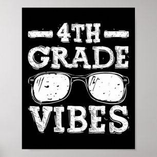Poster Retour à l'école Vibes de 4e année