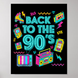Poster Retour aux années 90 Rétro Vintage pour hommes Wo