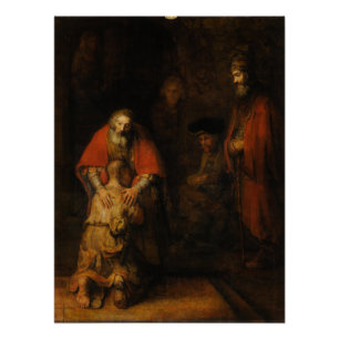Poster Retour de Rembrandt Van Rijn du fils prodigue