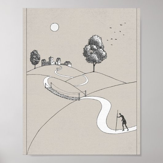 Poster Retour du fils prodigue - Oeuvre biblique, Luc 15 (Devant)