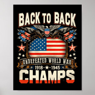 Poster Retour Retour Retour Guerre Mondiale Indéférée Cha