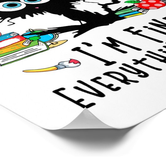 Poster Retourner à l'école C'est bien Je suis fin drôle C (Coin)