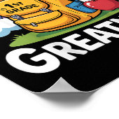 Poster Retourner À L'Équipement Scolaire Pour Les Enfants (Coin)