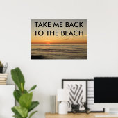 POSTER RETOURNEZ-MOI À L'AFFICHAGE DE LA PLAGE (Bureau à domicile)