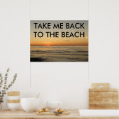 POSTER RETOURNEZ-MOI À L'AFFICHAGE DE LA PLAGE (Cuisine)