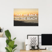 POSTER RETOURNEZ-MOI À L'AFFICHAGE DE LA PLAGE (Bureau à domicile)