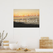 POSTER RETOURNEZ-MOI À L'AFFICHAGE DE LA PLAGE (Cuisine)