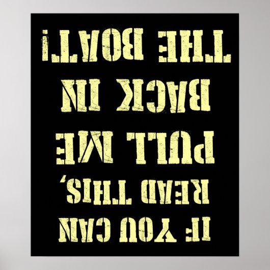 Poster Retournez-moi dans le bateau (Devant)