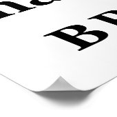 Poster Retrait de la preuve Brady contre Maryland Loi Coq (Coin)