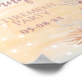 Poster Retraite Beach Coastal Party Bienvenue (Coin)