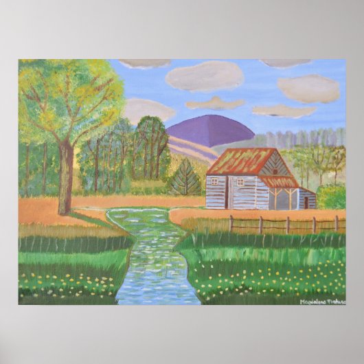 Poster Retraite cabine dans les collines 2 (Devant)