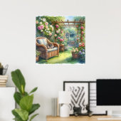 Poster Retraite de jardin paysage 3 (Bureau à domicile)