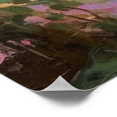 Poster Retraite de jardin rose (Coin)