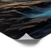 Poster Retraite de la falaise : Cabine en bois près de la (Coin)