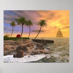 Poster Retraite de plage