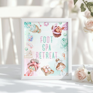 Poster Retraite de Spa pour les Pieds Fête de Spa pour en