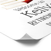 Poster retraite d'enseignant, Apple, signe welcom (Coin)