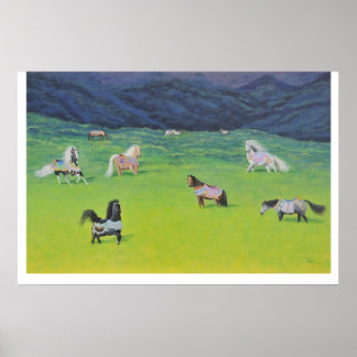 Poster Retraite du cheval de carrousel