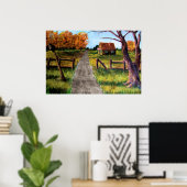 Poster Retraite en cabane (Bureau à domicile)