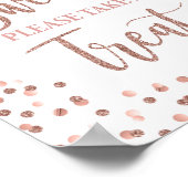 Poster Retraite est Sweet Party Signer Rose Parties scint (Coin)