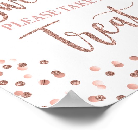 Poster Retraite est Sweet Party Signer Rose Parties scint (Coin)