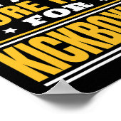 Poster Retraite Plus De Temps Pour Le Kickboxing (Coin)