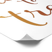 Poster Retraite Prendre Un Symbole D'Impression Douce (Coin)